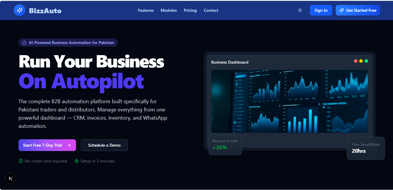 Enterprise Web Platform Mockup